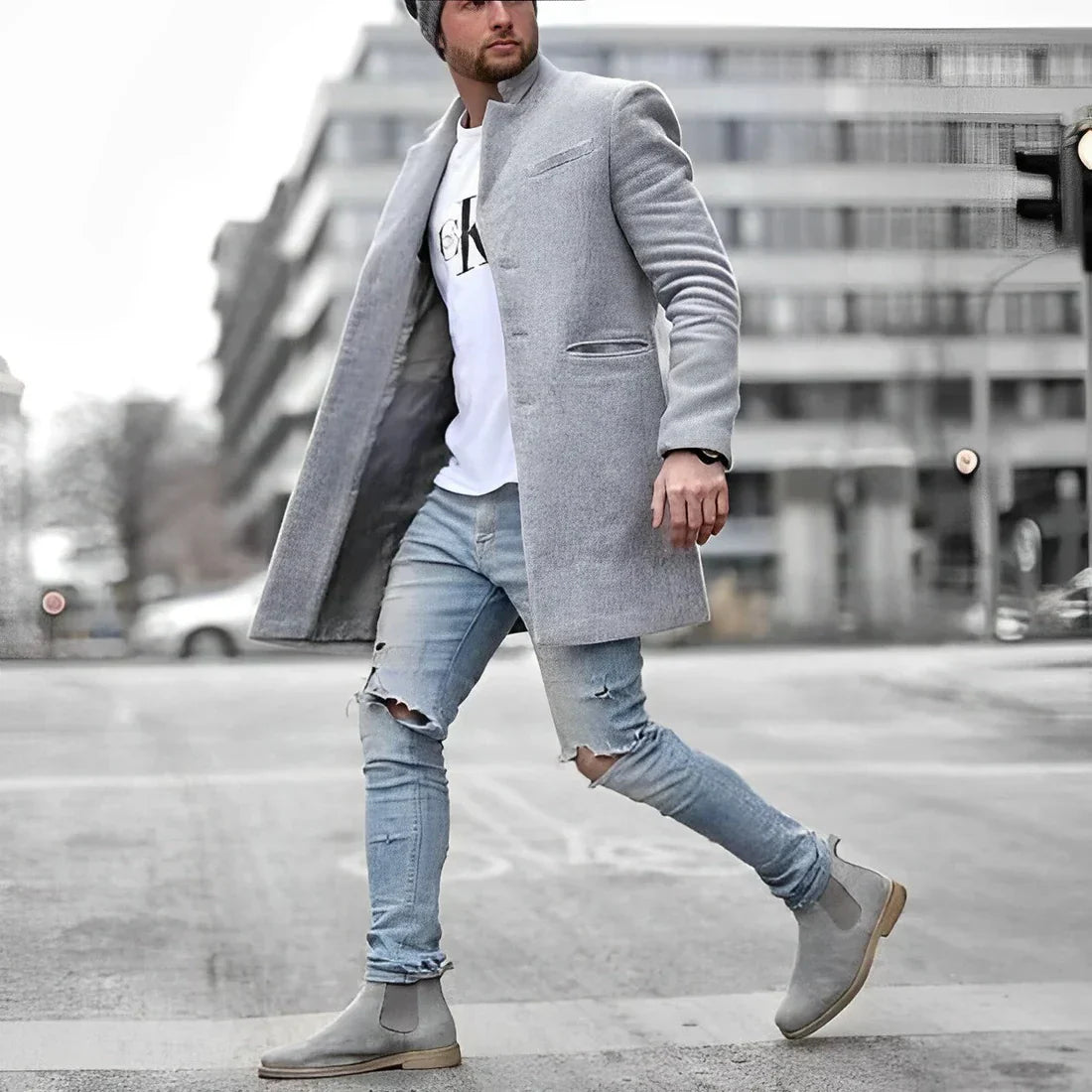 Gilles - Stijlvolle Heren Mantel